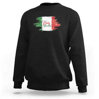 Black long-sleeve pullover sweatshirt with 'Ciao Bella' print on chest.
