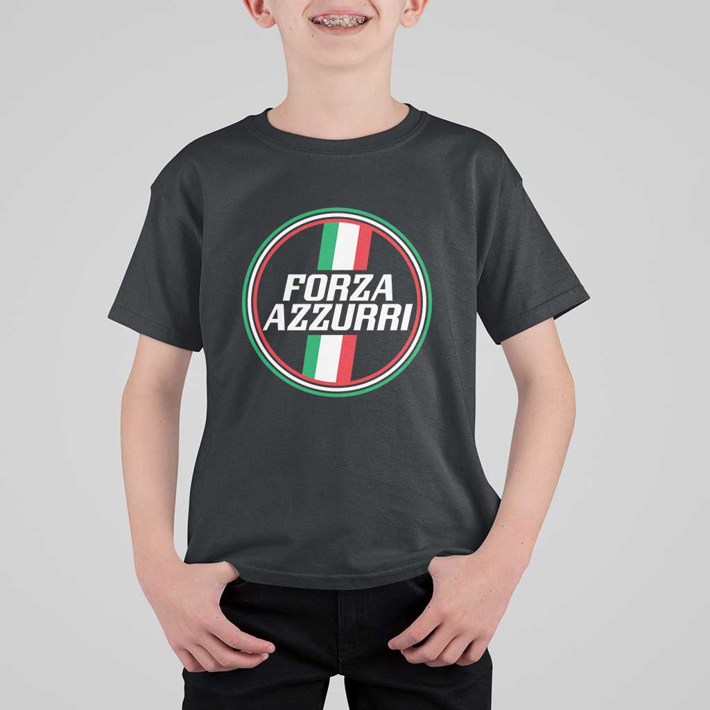 Italian Sport Support T Shirt For Kid Let's Go Italy Forza Azzurri