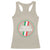 Italian Sport Support Racerback Tank Top Let's Go Italy Forza Azzurri