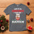 Kawaii Cat Powered By Ramen Christmas Japanese Noodle T Shirt - Wonder Print Shop