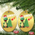 Funny Xmas Dinosaurs Extinction Christmas Ornament Is That Santa Cute Dino - Wonder Print Shop