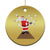 Xmas Bowling Christmas Ornament Funny Santa Playing Bowling Merry Christmas - Wonder Print Shop