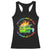 Funny Xmas Dumpster Fire Racerback Tank Top This Little Light Of Mine Unicorn Rainbow