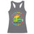 Funny Xmas Dumpster Fire Racerback Tank Top This Little Light Of Mine Unicorn Rainbow