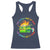 Funny Xmas Dumpster Fire Racerback Tank Top This Little Light Of Mine Unicorn Rainbow