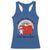 Funny Xmas Dumpster Fire Racerback Tank Top Hope You Have The Year You Deserve Santa Raccoon