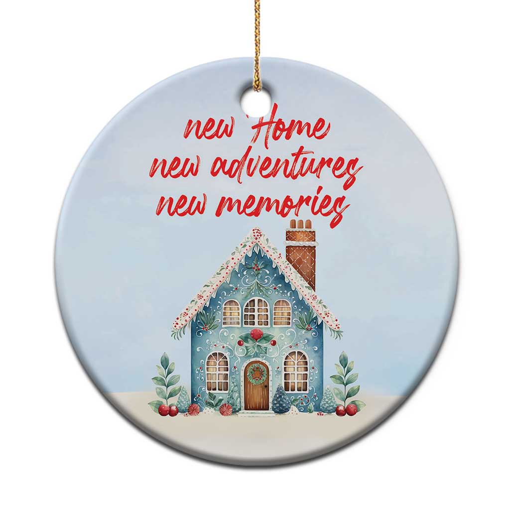 First Xmas New Home New Adventures New Memories Christmas Ornament - Wonder Print Shop