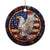 Bald Eagle American Flag Patriotic Christmas Ornament - Wonder Print Shop