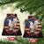 Bald Eagle American Flag Patriotic Christmas Ornament - Wonder Print Shop