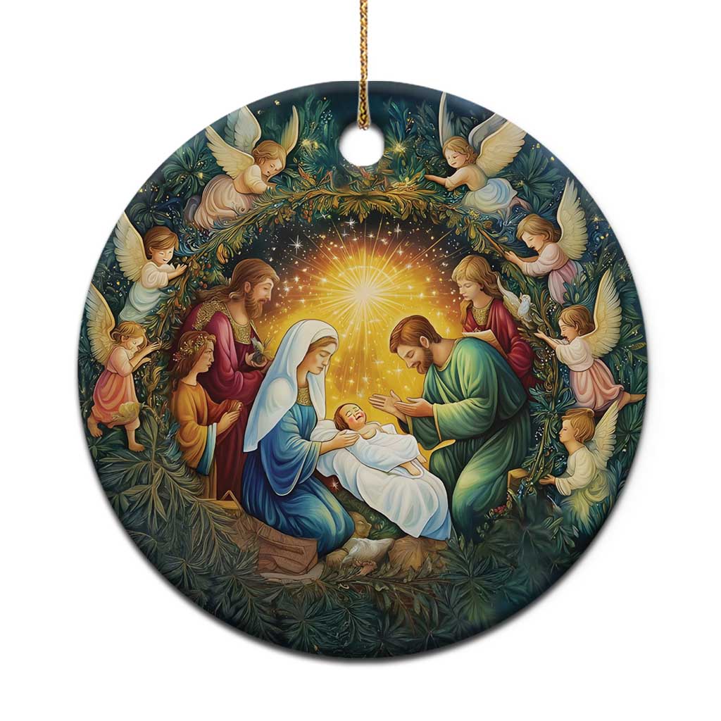 Nativity Christmas Aesthetic Christian Christmas Ornament - Wonder Print Shop