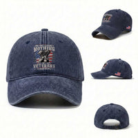 Veterans Day Washed Cotton Baseball Cap We Owe Illegals Nothing Veterans Everything