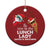 Funny Xmas Lunch Ladies Christmas Ornament Be Nice To The Lunch Lady Santa Is Watching - Wonder Print Shop