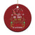 Funny Xmas Nurse Christmas Ornament Be Nice To The Nurse Santa is Watching - Wonder Print Shop