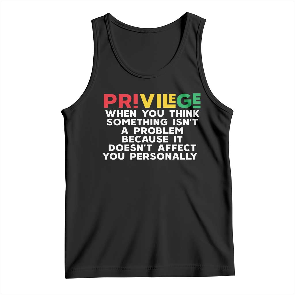 Black History Month Tank Top Privilege Explained BLM