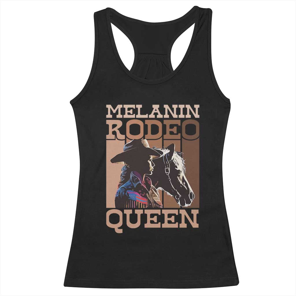 African American Cowgirl Racerback Tank Top Melanin Rodeo Queen