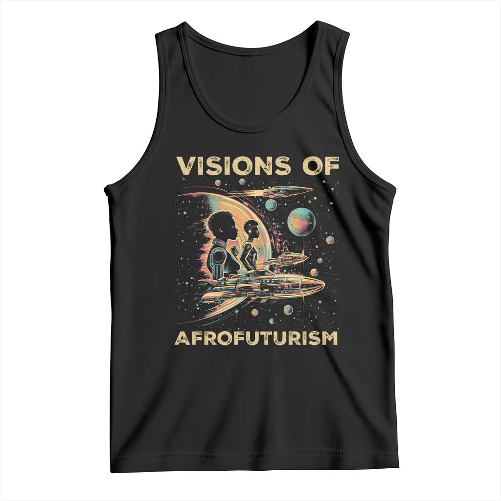 Visions Of Afrofuturism African American Tank Top Black History And Future