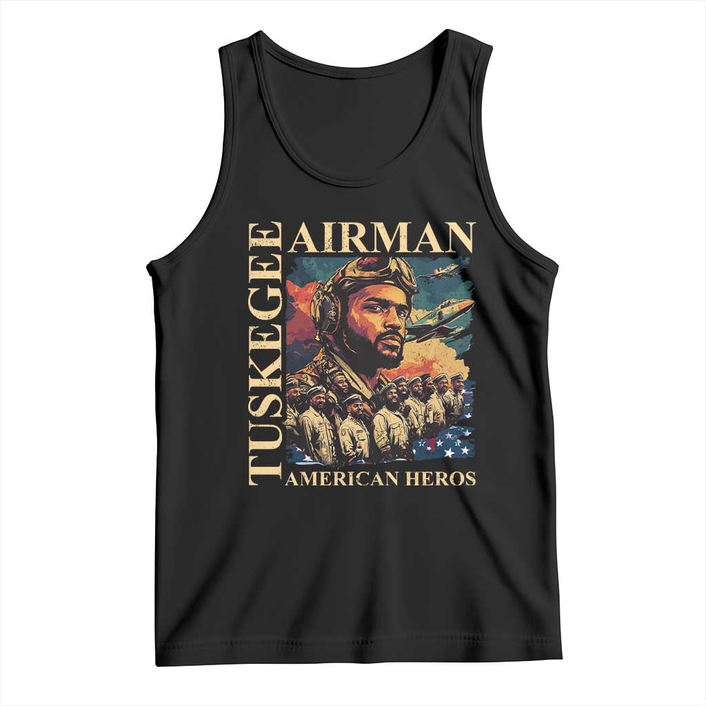 Tuskegee Airman Tank Top American Heroes US Pilots Black History