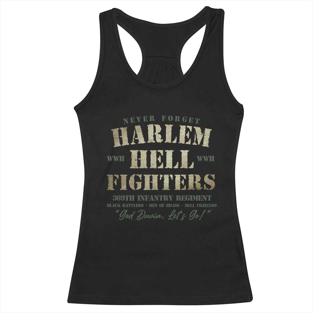 Harlem Hellfighters Racerback Tank Top American Black History Military Soldiers