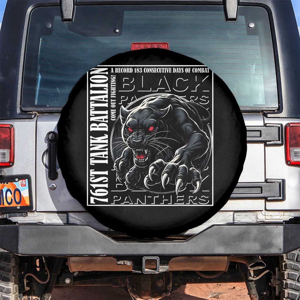 Black Panther Party Spare Tire Cover 761st Tank Battalion Black History