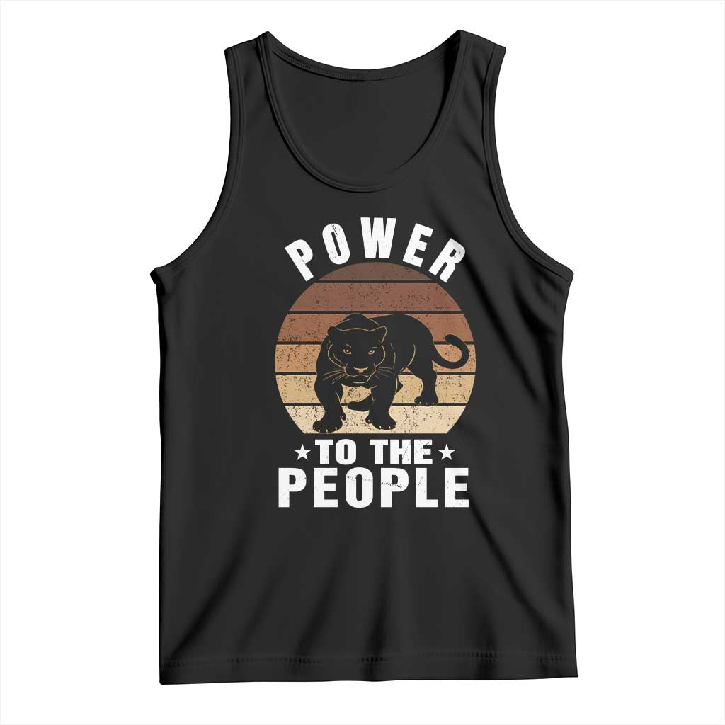 Black Panther Party Tank Top Power To The People Black History