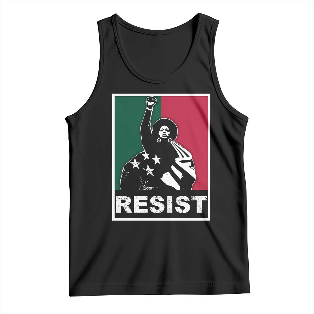 Resist Angela Davis Tank Top Black Panther Party History Civil Rights