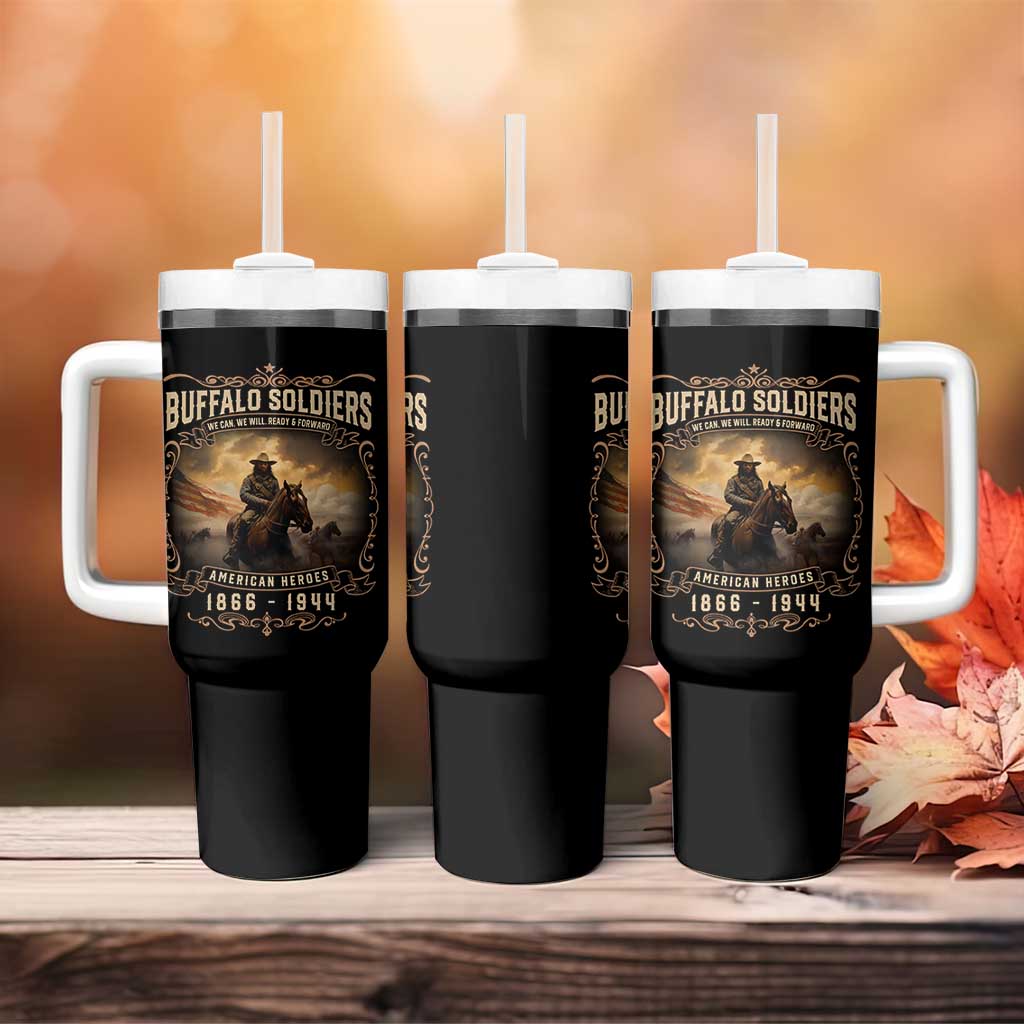 Buffalo Soldiers Tumbler With Handle American Heros Cavalry Black History - Wonder Print Shop
