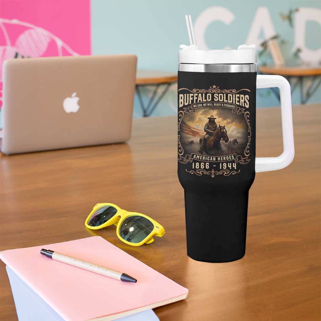 Buffalo Soldiers Tumbler With Handle American Heros Cavalry Black History - Wonder Print Shop