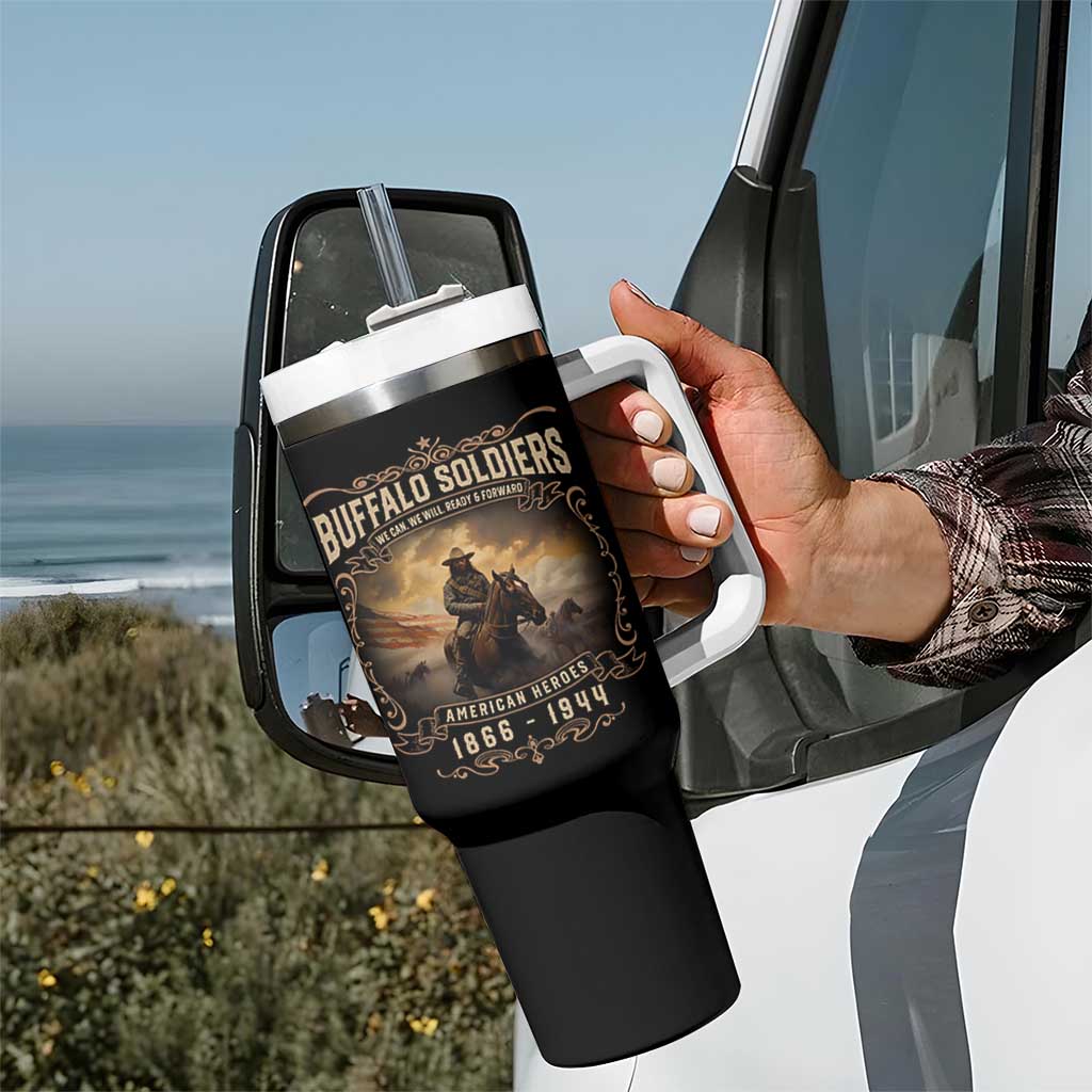 Buffalo Soldiers Tumbler With Handle American Heros Cavalry Black History - Wonder Print Shop