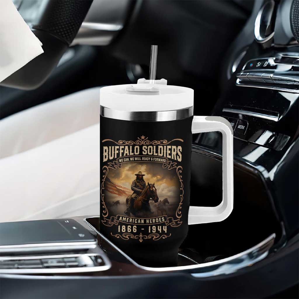 Buffalo Soldiers Tumbler With Handle American Heros Cavalry Black History - Wonder Print Shop