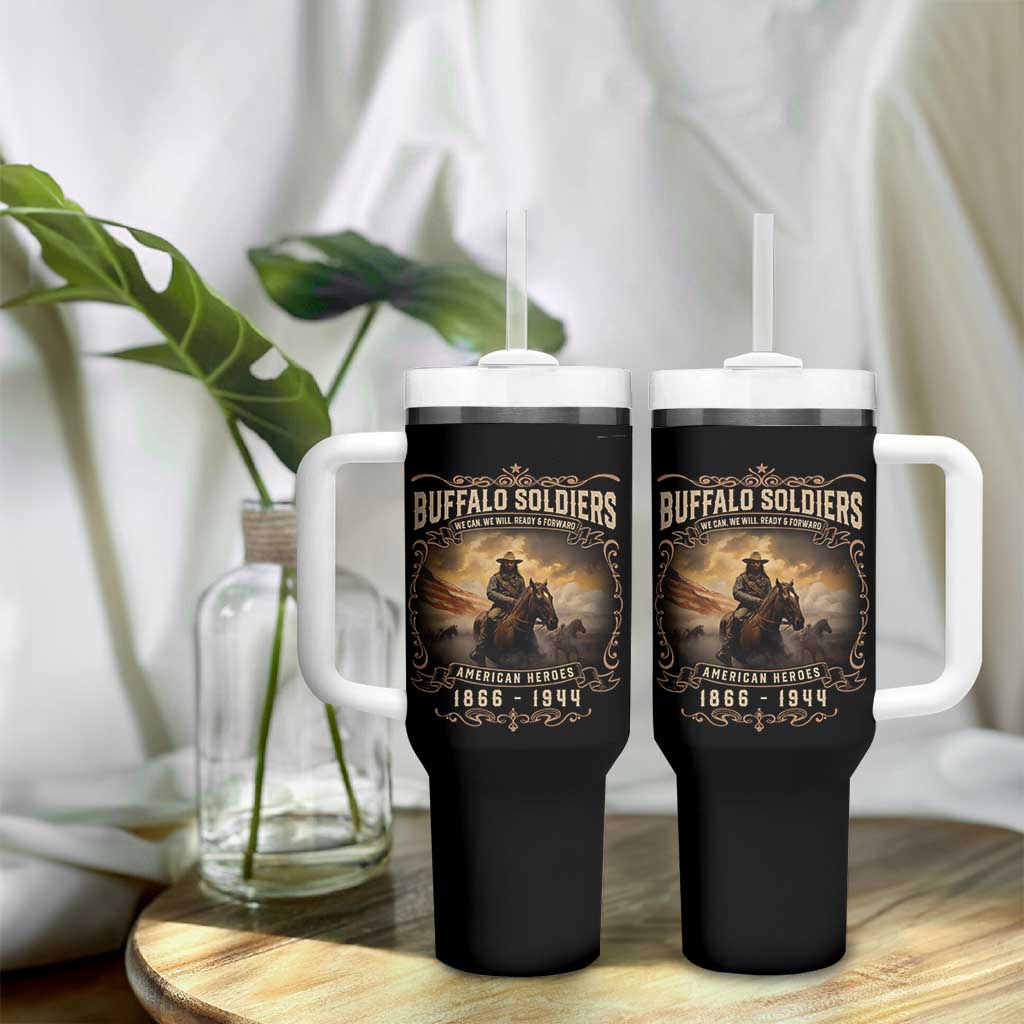 Buffalo Soldiers Tumbler With Handle American Heros Cavalry Black History - Wonder Print Shop