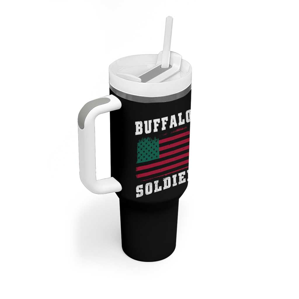 Buffalo Soldiers Tumbler With Handle African American Cavalry Black History - Wonder Print Shop