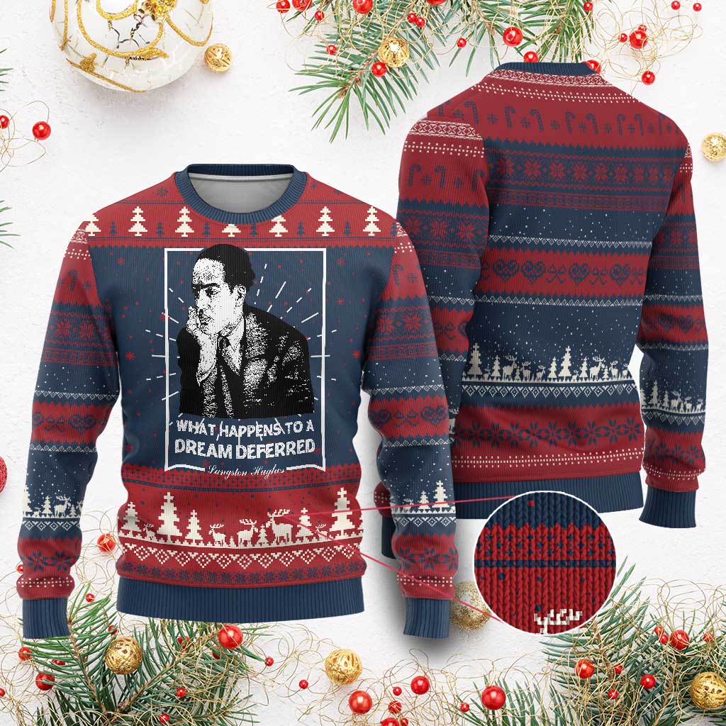 Langston Hughes Ugly Christmas Sweater A Dream Deferred Harlem Renaissance Black History