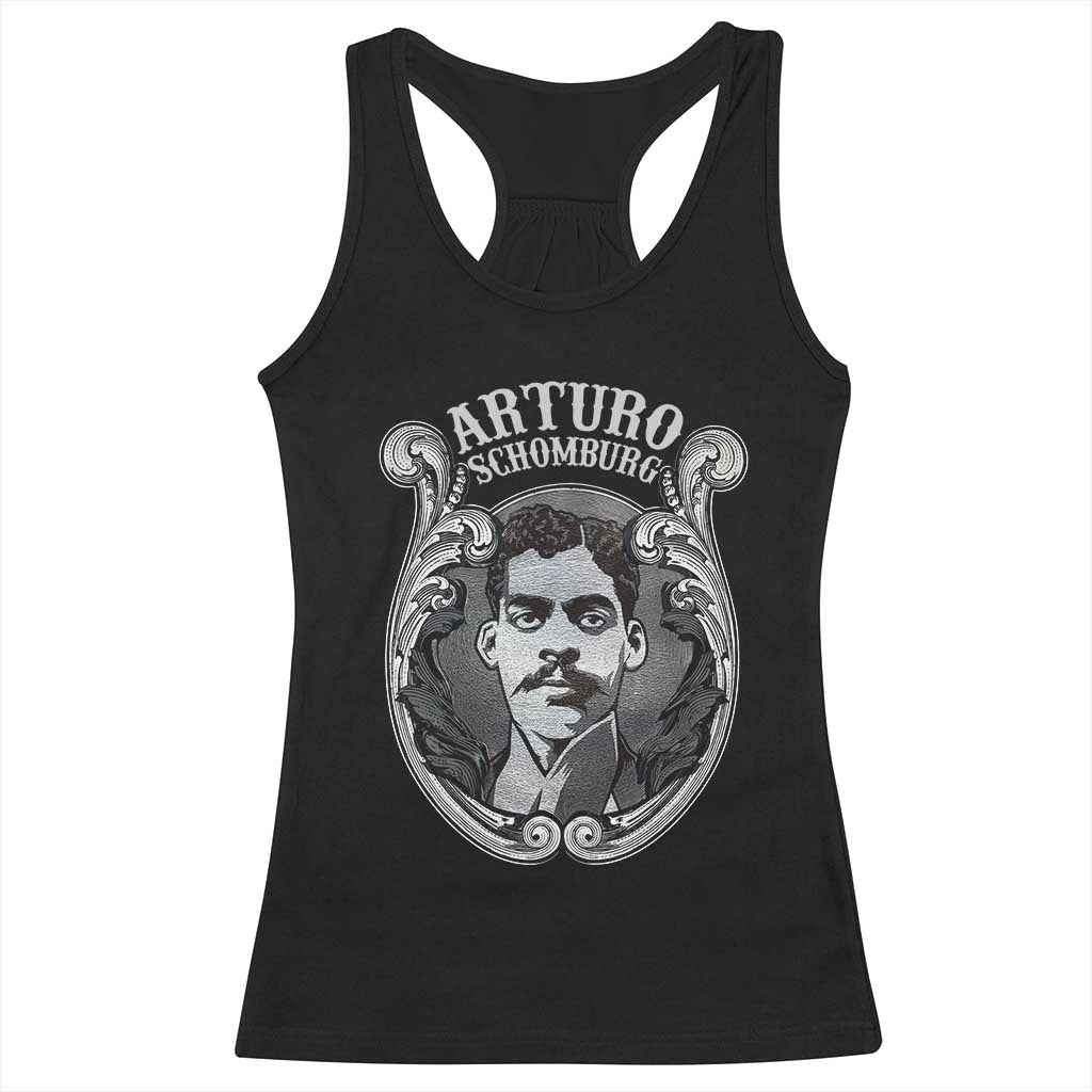 Harlem Renaissance Arturo Schomburg Racerback Tank Top