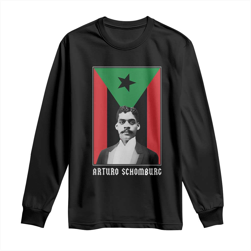 Arturo Schomburg Long Sleeve Shirt Harlem Renaissance Puerto Rican