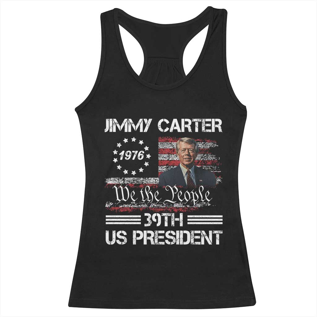 Jimmy Carter Racerback Tank Top 39th US President 1976 We The People American Flag