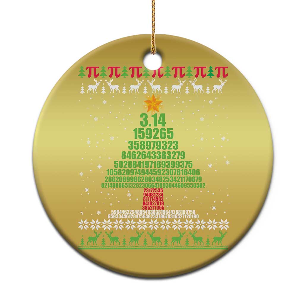 Funny Xmas Math Christmas Ornament 3.14 Pi Christmas Tree - Wonder Print Shop