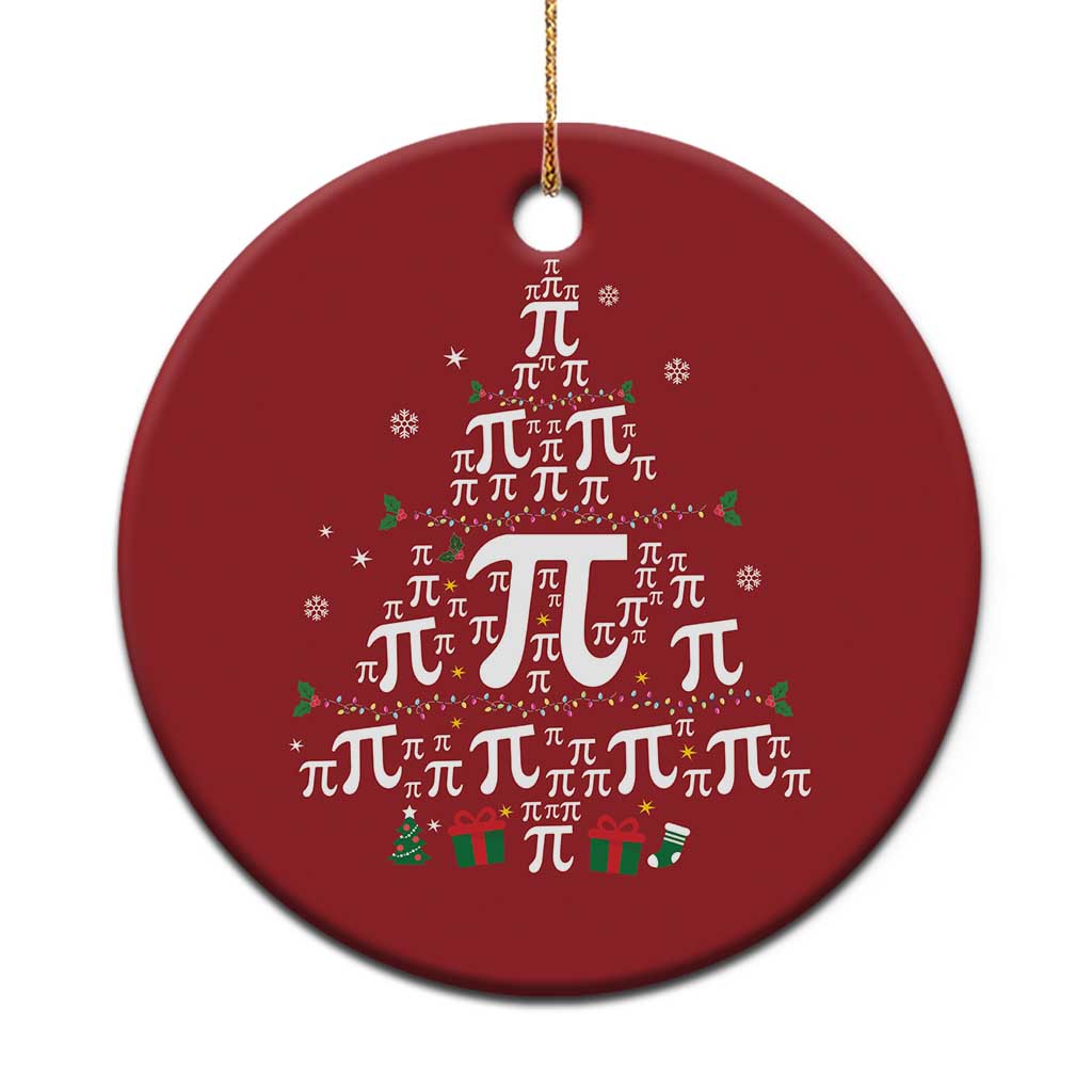 Funny Xmas Math Teacher Christmas Ornament Pi Christmas Tree - Wonder Print Shop