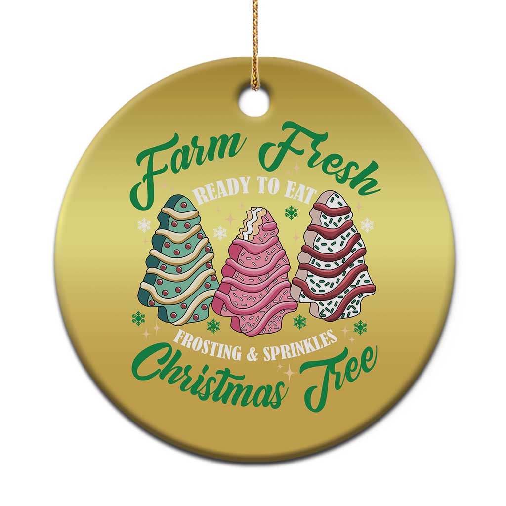 Farm Fresh Christmas Tree Cakes Christmas Ornament - Wonder Print Shop