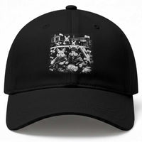 Funny Bunny Gang Baseball Cap Vintage Rabbit Meme
