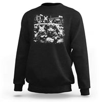 Funny Bunny Gang Sweatshirt Vintage Rabbit Meme