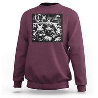 Funny Bunny Gang Sweatshirt Vintage Rabbit Meme