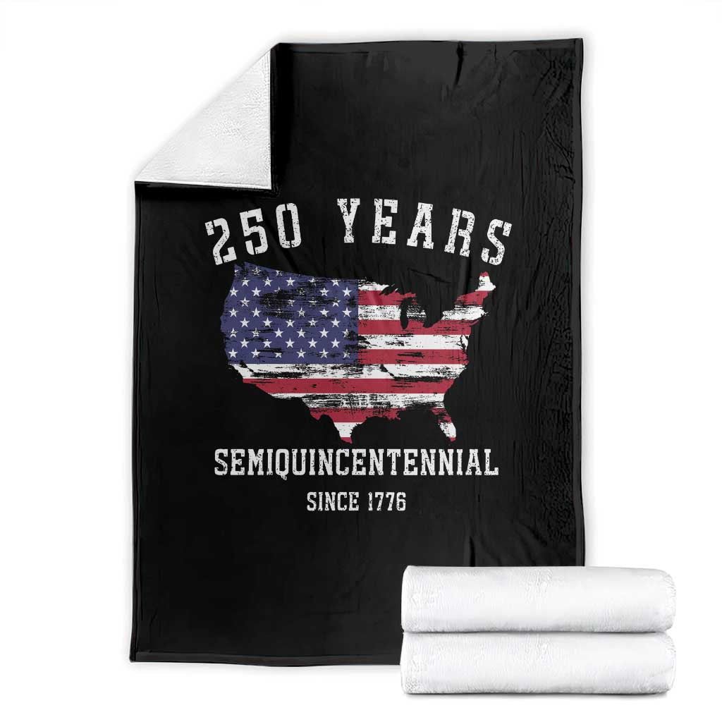 USA 250th Anniversary Throw Blanket United States Semiquincentennial 1776 2026 Patriotic Independence Day