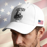 Skeleton Biker Vintage Motorcycle Graphic Baseball Cap Everything Will Kill You So Choose Something Fun