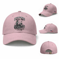 Skeleton Biker Vintage Motorcycle Graphic Baseball Cap Everything Will Kill You So Choose Something Fun