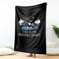 Funny Birding Throw Blanket Loon Bird Watching - Wonder Print Shop