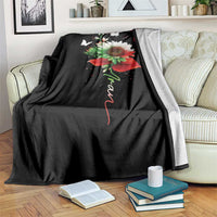 Iran Throw Blanket Free Iran Protest Sunflower Flag
