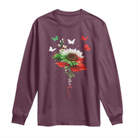 Iran Long Sleeve Shirt Free Iran Protest Sunflower Flag