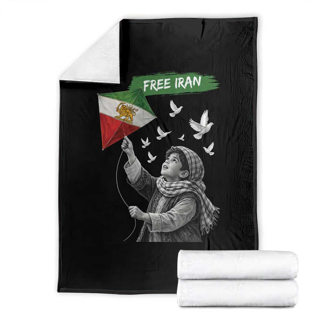 Free Iran Throw Blanket Lion And Sun Flag Persian Freedom Movement