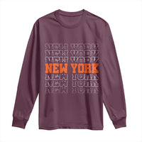 Vintage New York Long Sleeve Shirt Name Retro Design