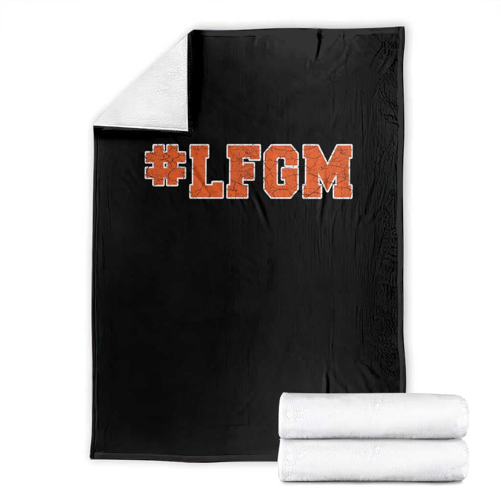 LFGM Throw Blanket Vintage Retro Throwback Design
